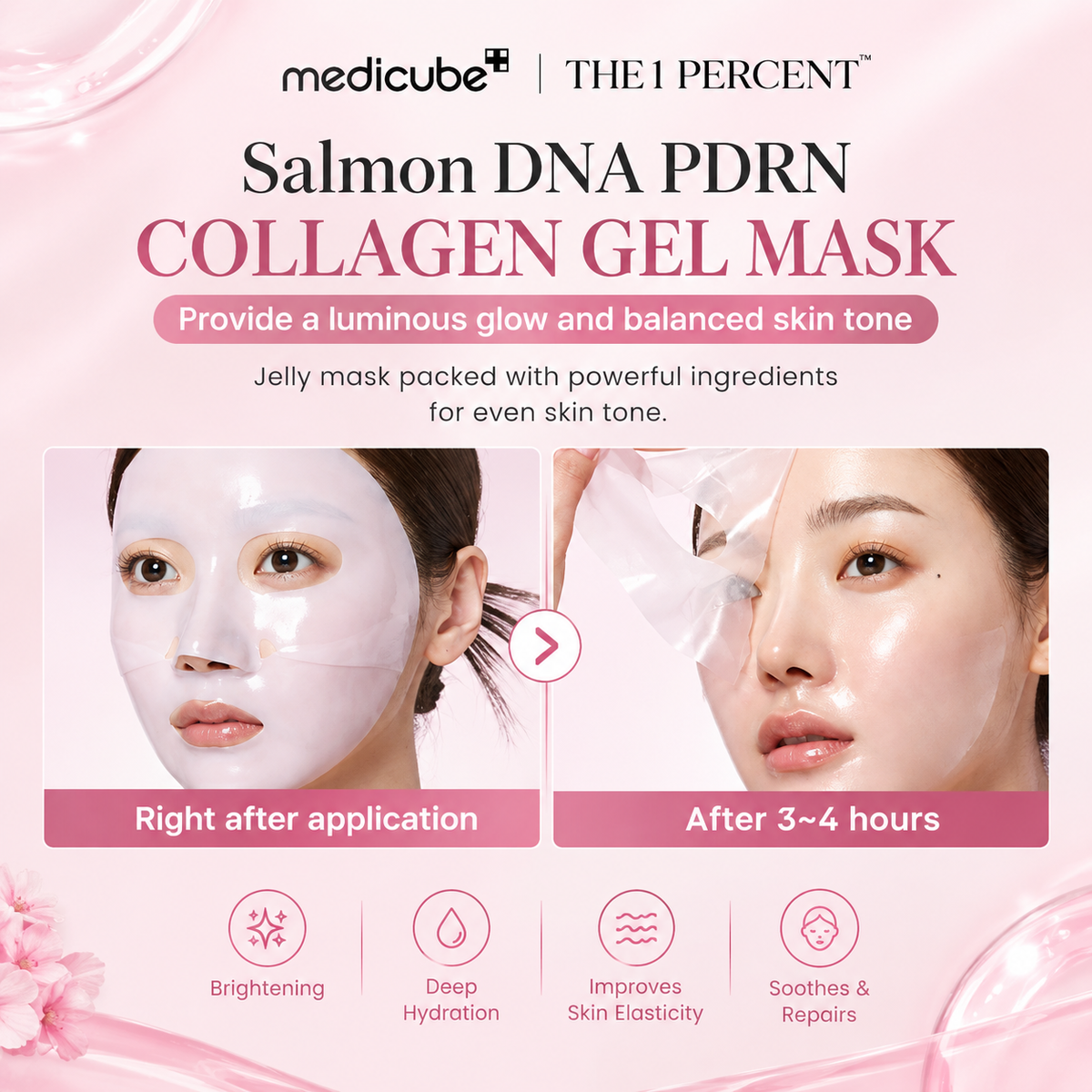 THE 1 PERCENT™ PDRN Glass Skin Gel Mask
